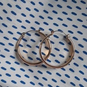 Gold hoop earrings